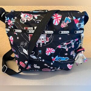 LeSportsac Vintage Disney It’s a Small World London Cleo with doll